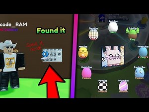 How to Find All 9 Easter Eggs in Bubble Gum Simulator Infinity