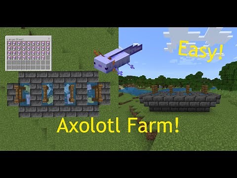 Easy 1.19.60 Axolotl Farm! Bedrock Edition and Java