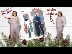 Vintage 1940's overalls with Simplicity 8447 but BETTER (even though it is a reprint)
