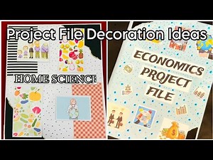 Beautiful Homescience & Economics Project File Decoration Ideas 💡💕 || The DIY Den
