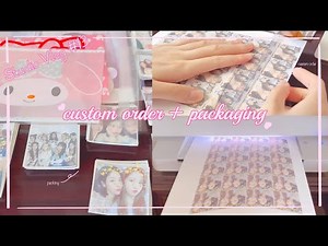 Studio Vlog #13 | kpop stickers + packaging + custom order