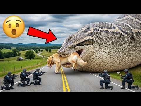 A courageous rescue team confronted a huge python to rescue the innocent dog🐍🐶 | Apex Rescues