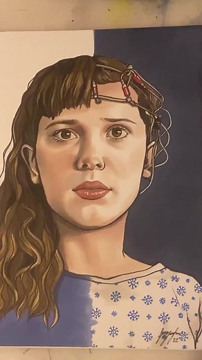 Eleven Fan Art Drawing Process | Stranger Things 4