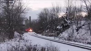 Canadian Christmas Train The most beautiful train in the world is the CP XMAS Train. It arrived here in Hamilton last night. Shown here in daylight, dusk & total darkness, & along a river at night showing beautiful reflections in the water with all its lights. It is a beautiful sight to see & so proud its Canadian. Always flying Canadian & U.S. flags. Live Xmas music at every stop, & food donations are always welcome. Youtube copy.https://www.youtube.com/watch?v=a_jWaScptQ4 (17th year).http://ww