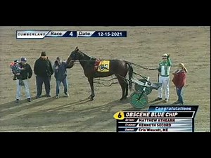 Cumberland Raceway - Harness Races 3,4,5, 7 and 8 Wednesday December 15, 2021