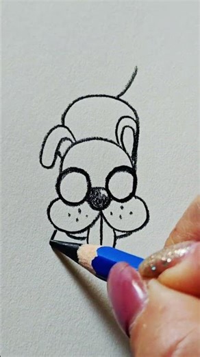 How to easily draw a puppy from the Thai alphabet #easypuppydrawing #puppy #art #drawingtutorial