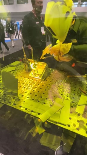 Come see what's behind the laser safety glass at Lincoln Electric Booth B20006 at FABTECH! #FABTECH2025 #WeldRed #WeldRedNation | Lincoln Electric