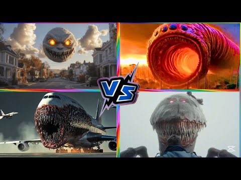 ​MONSTER PLANE ATTACK! ✈️🆚🐛 GIANT SANDWORM vs MONSTER MOON (Tiles Hop 4K