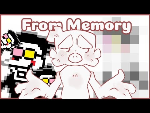 Drawing Deltarune and Undertale Characters From Memory || PT 2.