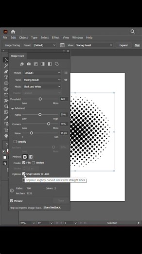 Adobe illustrator 2025✨ | Halftone sphare inAdobe Illustrator ✨