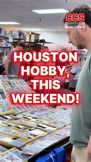 🚨 Houston collectors… clear your Sunday. This one’s for the hobby! 🏀 CCS Sports Card Show is going down, bring the binders, bring the slabs, and bring that want list! 🔥🏀⚾️🏈 This is where deals happen, trades get real, and the hobby feels like home. What’s waiting for you 👀👇 ✅ Huge sports card floor (modern vintage) 🤝 TRADE PIT for binder-to-binder wars 💰 BUYING ROW (bring slabs collections) 🧃 Rip Bar / Wax energy 👀 High-End Showcase 📅 Sunday | Feb 8, 2026 | 10AM–5PM 📍 CCS Houston | 