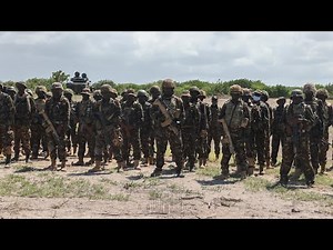 KDF Officers show their advanced military combat skills