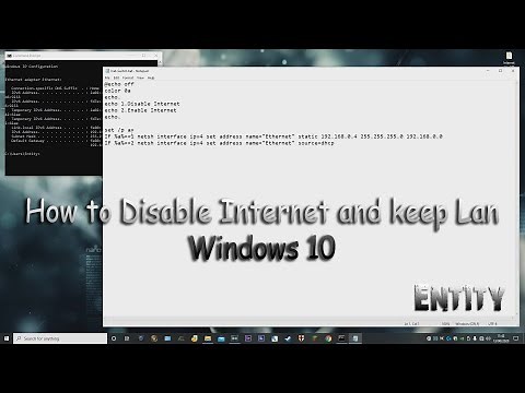 How to Disable Internet and Keep Lan Working (Windows 10)