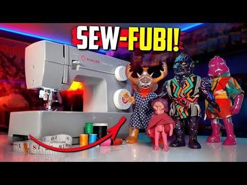 DIY Sofubi Soft Goods?! Making Clothes for Kaiju, Dolls & Action Figures. Sewing outfits for TOYS!