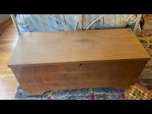Cedar Hope Chest with Waterfall Top Amish Made Chest, Cedar Chests and Trunks for Blankets Review