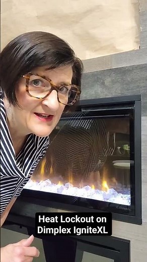 How to set Heat Lockout on Dimplex IgniteXL #electricfireplace #electricfire #dimplex