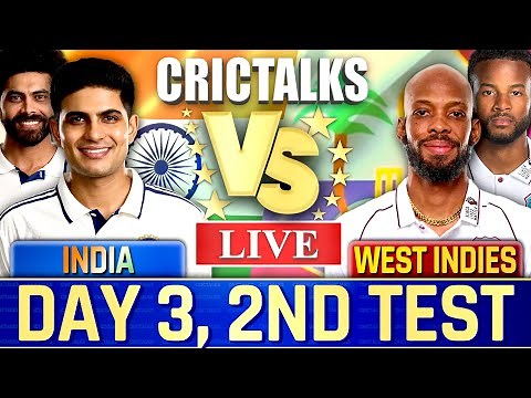Live: IND vs WI, 2nd Test Day 3, Live Cricket Match Today, Cricket Live,Team Scores & Commentary