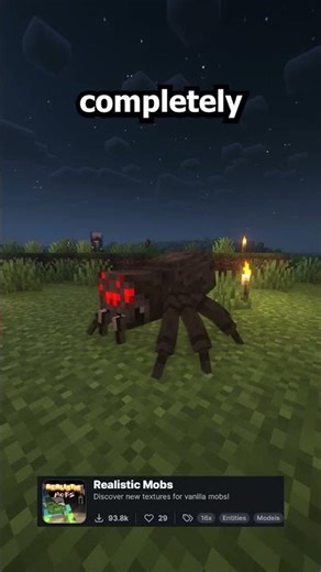 Minecraft but realistic enemies! #minecraft