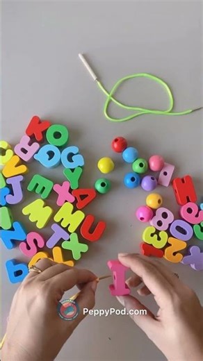 Lace and Learn Alphabet Numbers