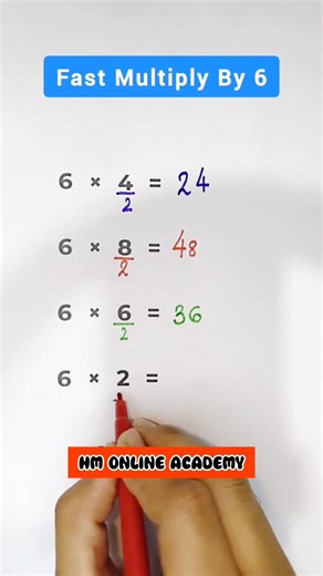 Multiply by 6 in Seconds 🤯 | Fast Math Trick #shorts