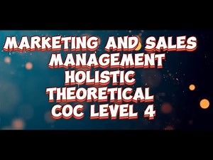 Marketing and Sales Management Holistic COC Question and Answer