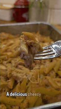Baked Chicken Alfredo Ziti​ #BakedZiti #ChickenAlfredo #EasyDinner #ComfortFood #RecipeIdeas