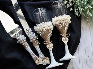 Personalized Wedding Cake Server Set: Engraved Knife & Server - Etsy
