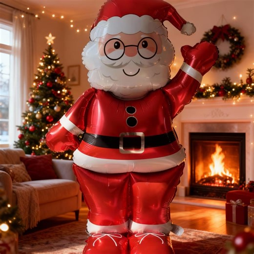 Giant Inflatable Santa Claus Balloon – Christmas Decoration, Foil Balloon for Air or Helium, Holiday Party, Tree, Home, Photo Prop - Etsy Canada