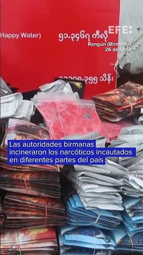 Queman narcóticos incautados en Birmania por el Día contra las Drogas
