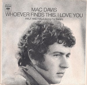 Mac Davis - Whoever Finds This, I Love You