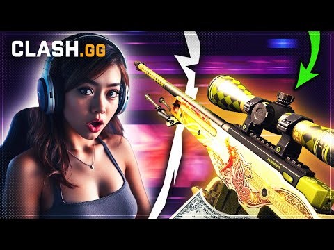 CLASHGG AWP DRAGON LORE CASE MADE ME RICH!! Clash.gg Promo Code 2025
