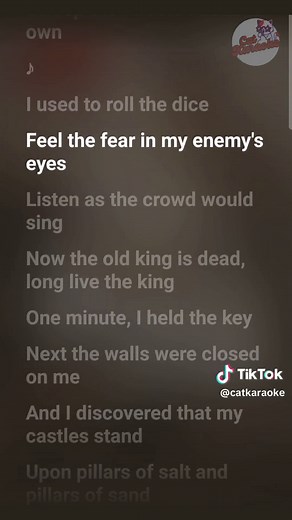 Viva La Vida - Coldplay #vivalavida #coldplay #sing #karaoke #catkaraoke #catkaraoke #fyp