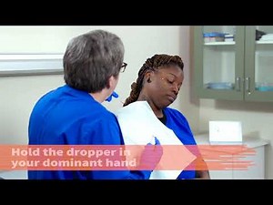 INSTRUCT AND PREPARE A PATIENT FOR A PROCEDURE OR TREATMENT: INSTILL MEDICATED EAR DROPS