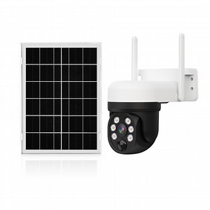 [Hot Item] House PTZ Video CCTV 4G SIM Card LTE Solar Panel Powered Battery Camera WiFi Fixed Solar Power IP CCTV 4MP Security Network Camera