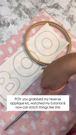 kt kreations | Ever wanted to try reverse applique?! Follow me and I’ll help you learn!🤩 • #embroidery #handembroidered #reverseapplication... | Instagram