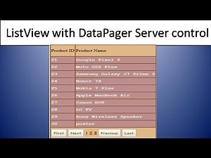ASP.NET ListView with DataPager Server control part 2
