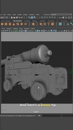 The Fastest Way to Switch Cameras in Maya #mayatutorial #modelingtips #shorts