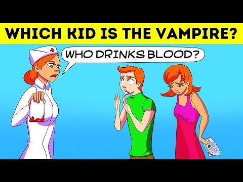 🦇20 VAMPIRE RIDDLES AND ANALYTICAL BRAIN TEASERS WITH ANSWERS🧛‍♂️