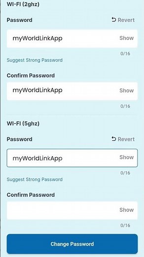 Change Your Wi-Fi Password with myWorldLink App