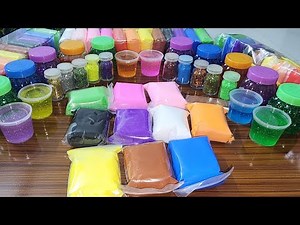 Mixing Foam clay with Glitters Asmr video #satisfying #asmr #foam