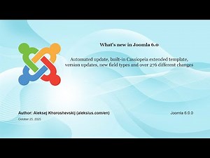 What's new in Joomla 6 and 5.4
