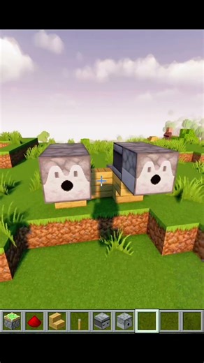 I Built a FIRE CANNON in Minecraft! 🔥💣 #shorts