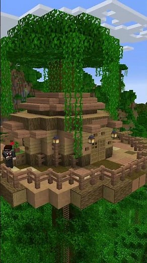 Minecraft: How to build Jungle Tree House (Easy Tutorial)