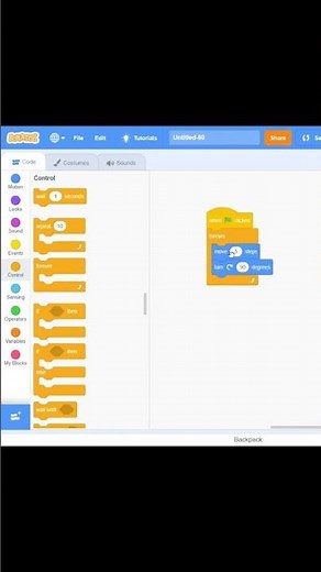 A simple program using forever loop #scratch #shorts