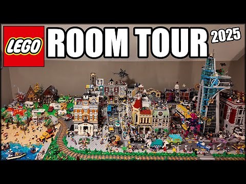 This LEGO Room Took YEARS to Build… POV Train! Full 2025 LEGO Room Tour!