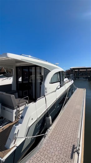 $50,000 price reduction. Now offered at $325,000. 22 hours. This 2023 Beneteau Antares 11 presents in truly exceptional condition — the kind typically reserved for a new delivery. Equipped for effortless weekends away with joystick piloting and bow thruster, Zipwake automatic trim control, generator-powered systems, air conditioning and heating, a fully appointed galley with dual refrigeration, and additional convertible berths in the saloon. Elegance upholstery, Flexiteek exterior decking, forw