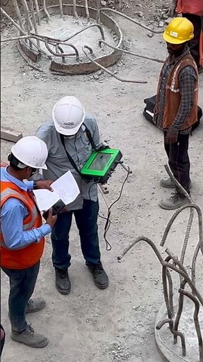 Pile Integrity Test (PIT) in Site #pilefoundation #pit #construction #loadcapacity #durability