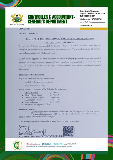 Notice to all workers in charge of validations. - CAGD Share to inform others. Follow Smart Teachers Avenue for more timely updates. Are you facing any challenge or you're through successfully? | Smart Teachers Avenue