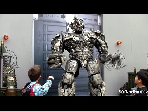 [HD] HILARIOUS Transformers Megatron Having Fun with Guests - Interactive Talking Transformers