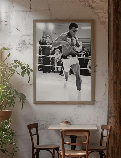 Muhammad Ali Poster | Boxing Legend | Champion | Black & White Sports Wall Art | Digital Download | Motivational Gym Decor | Vintage Print - Etsy